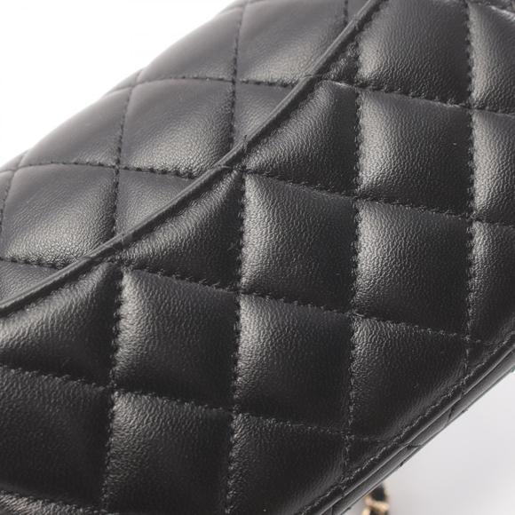 Chanel Matelasse Shoulder Bag Lambskin Black - Picture 6 of 6